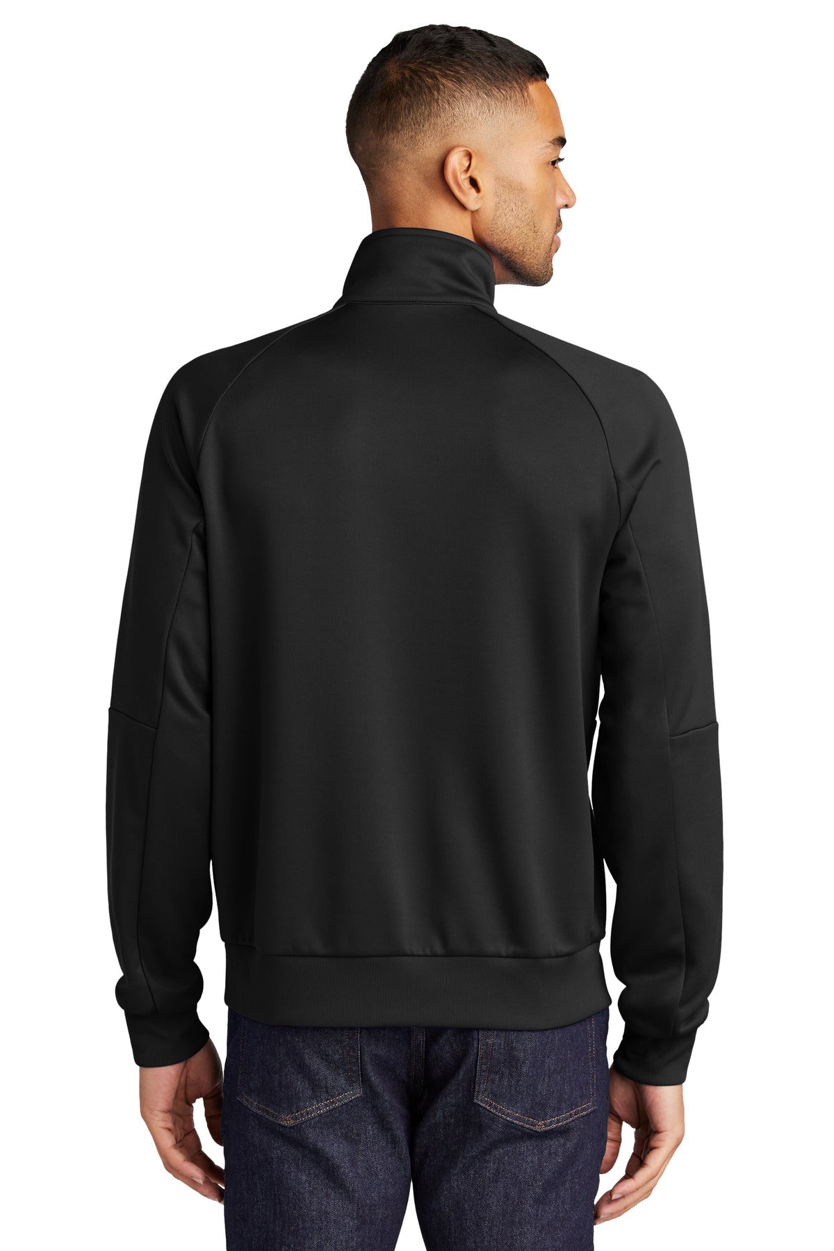 Black Nike Full-Zip Chest Swoosh Jacket NKFD9891