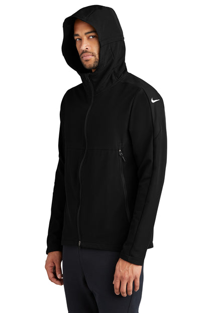 Black Nike Hooded Soft Shell Jacket NKDR1543