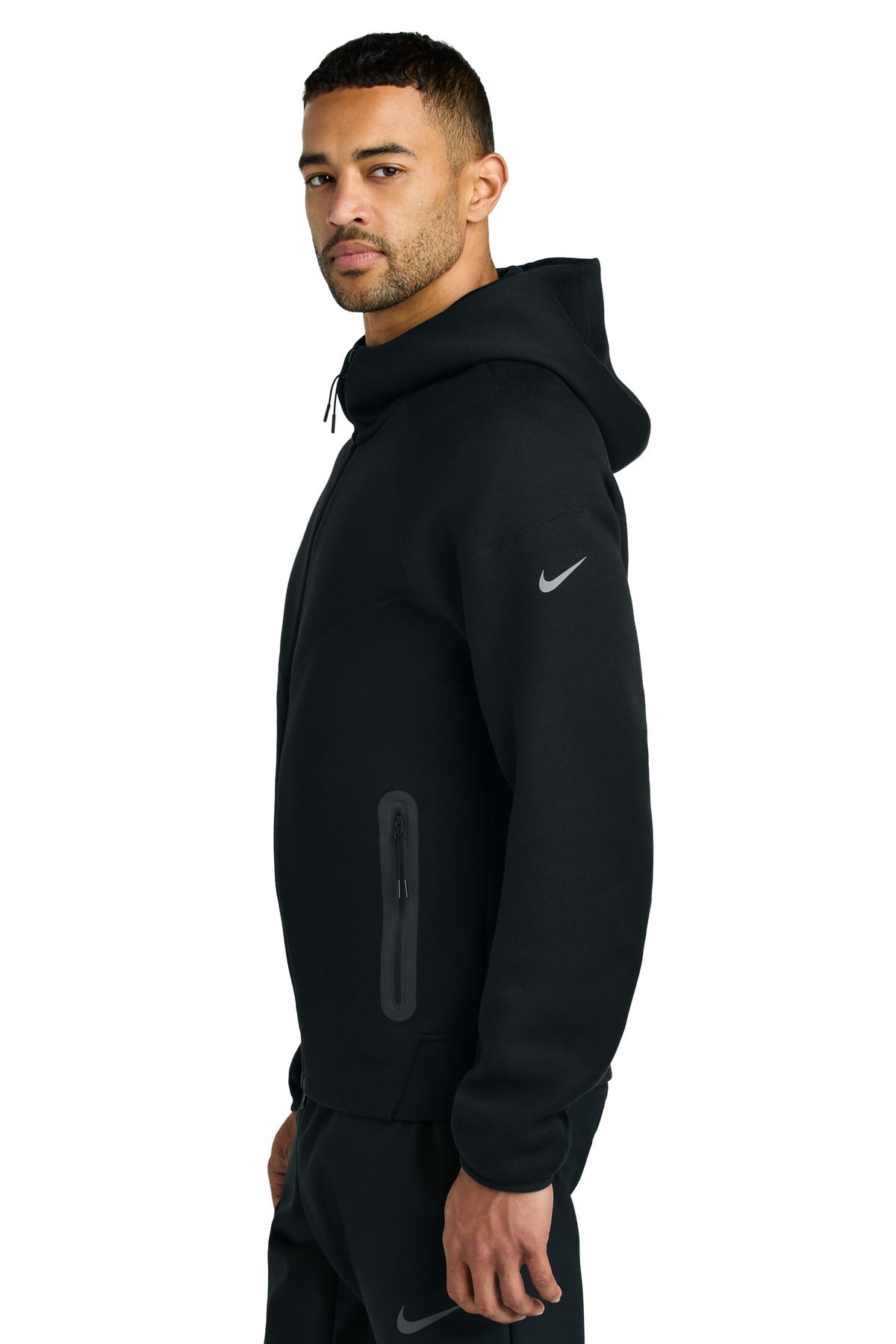 Black Nike Tech Fleece Full-Zip Hoodie NKFQ4762