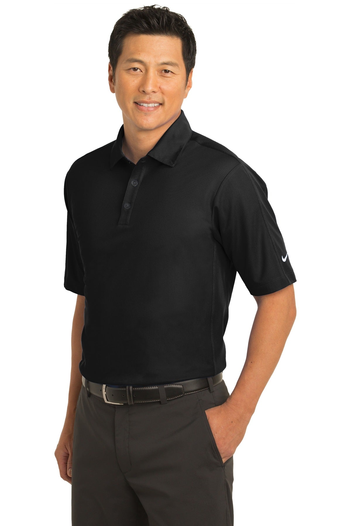 Black Nike Tech Sport Dri-FIT Polo. 266998