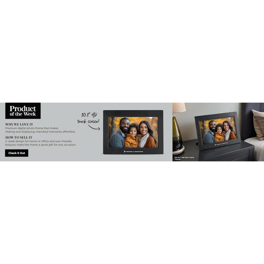 Black Pixi 10.1" Wifi Photo Frame