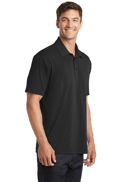 Black Port Authority Cotton Touch Performance Polo. K568