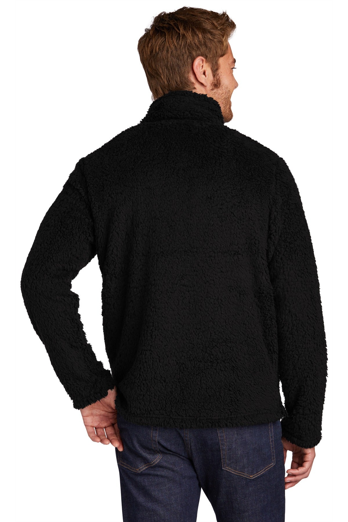 Black Port Authority Cozy 1/4-Zip Fleece F130