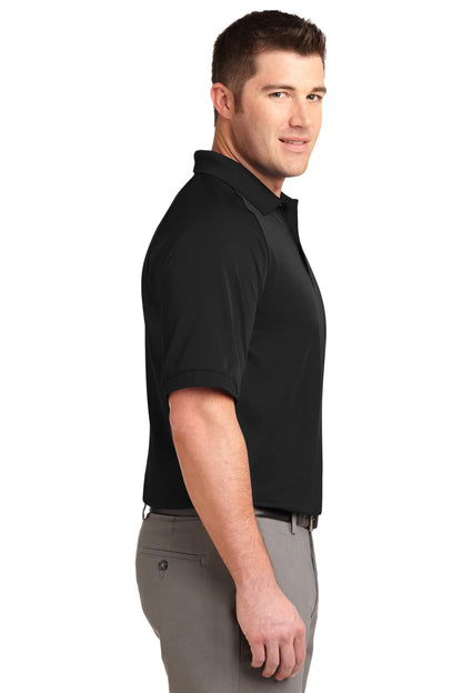 Black Port Authority Dry Zone Ottoman Polo. K525