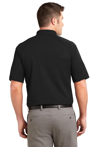 Black Port Authority Dry Zone Ottoman Polo. K525