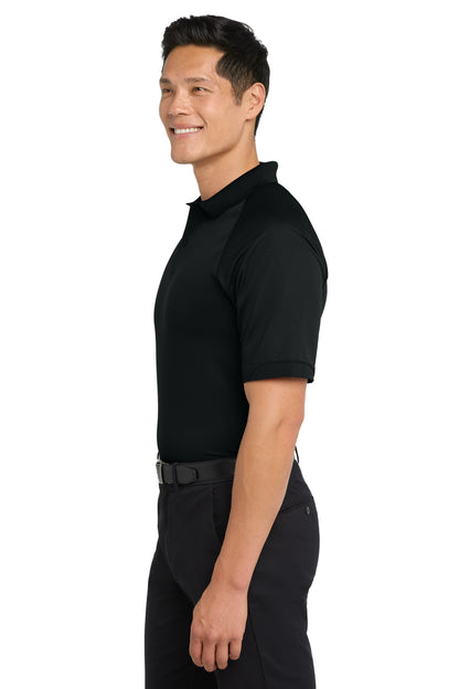 Black Port Authority Dry Zone Ottoman Polo. K525