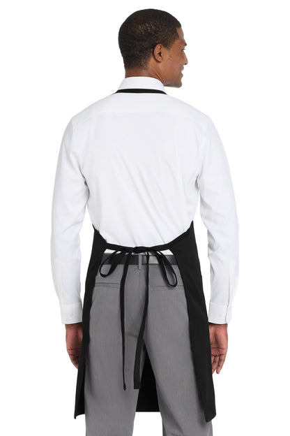 Black Port Authority Easy Care Tuxedo Apron with Stain Release. A704