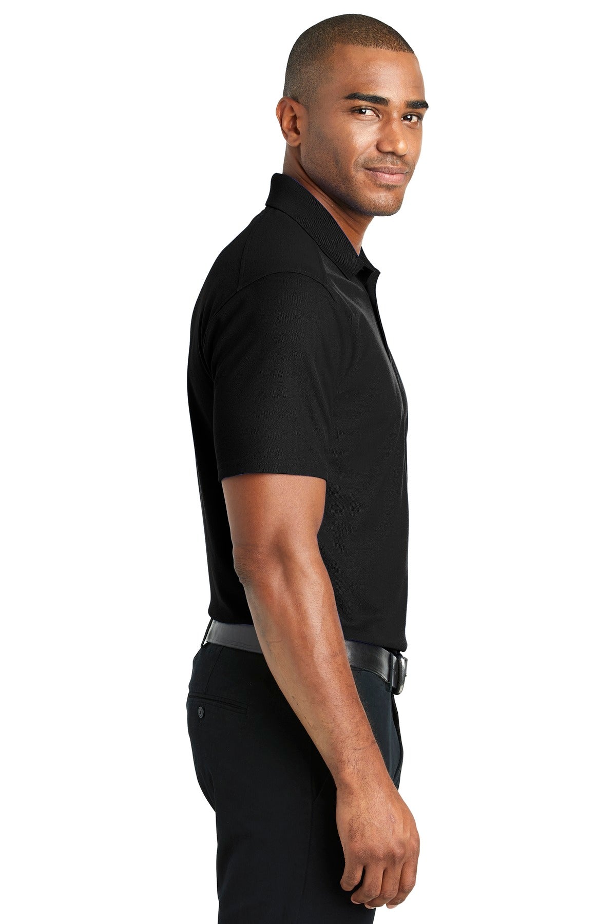 Black Port Authority EZPerformance Pique Polo. K600
