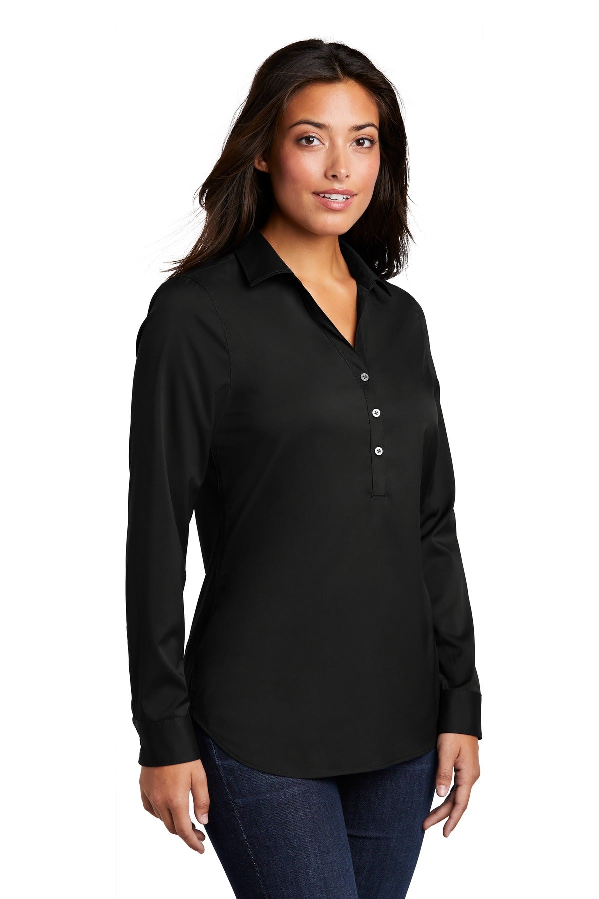 Black Port Authority Ladies City Stretch Tunic LW680
