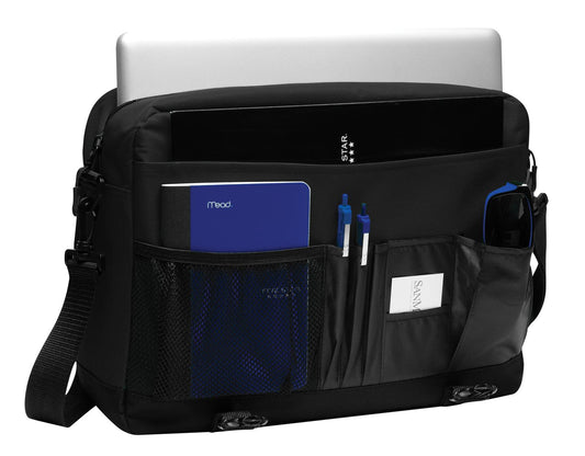 Black Port Authority Messenger Briefcase. BG304