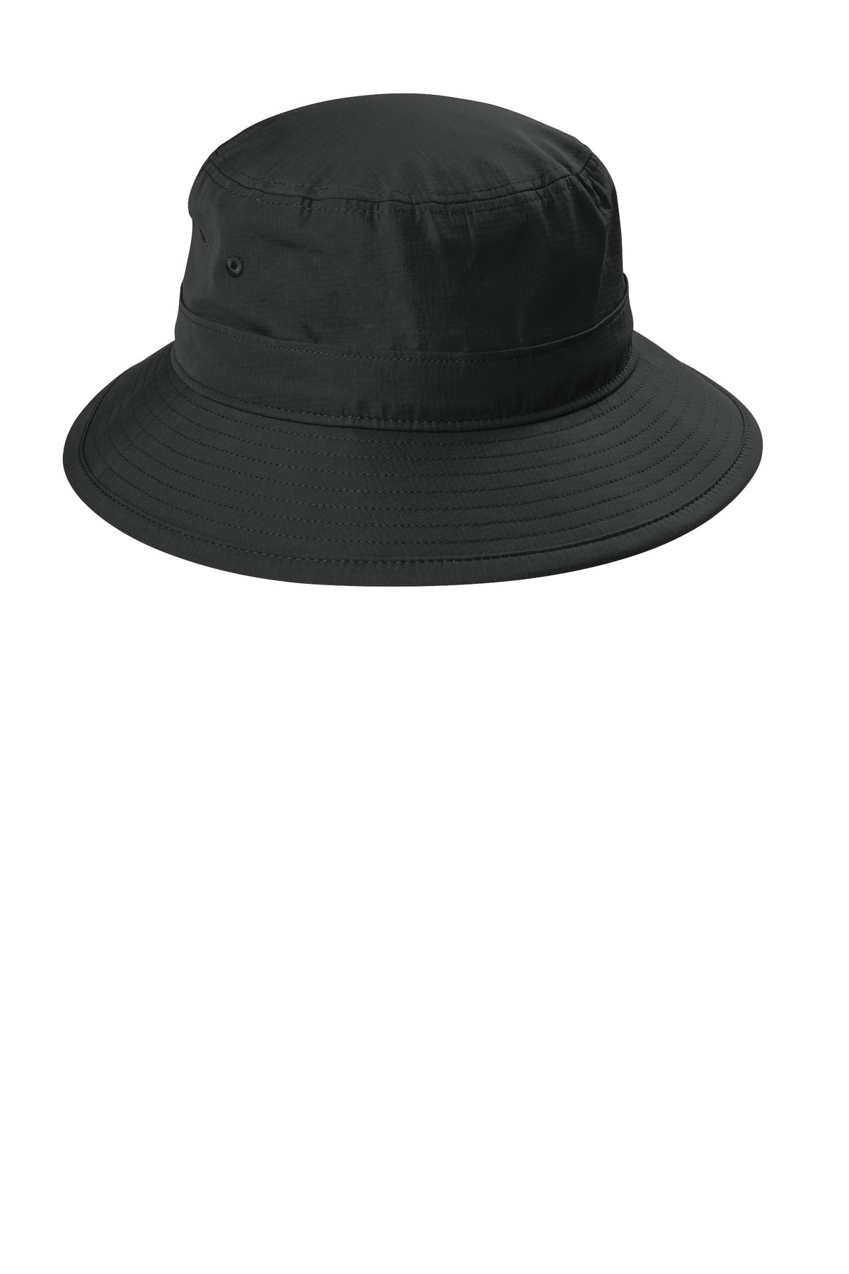 Black Port Authority Outdoor UV Bucket Hat C948