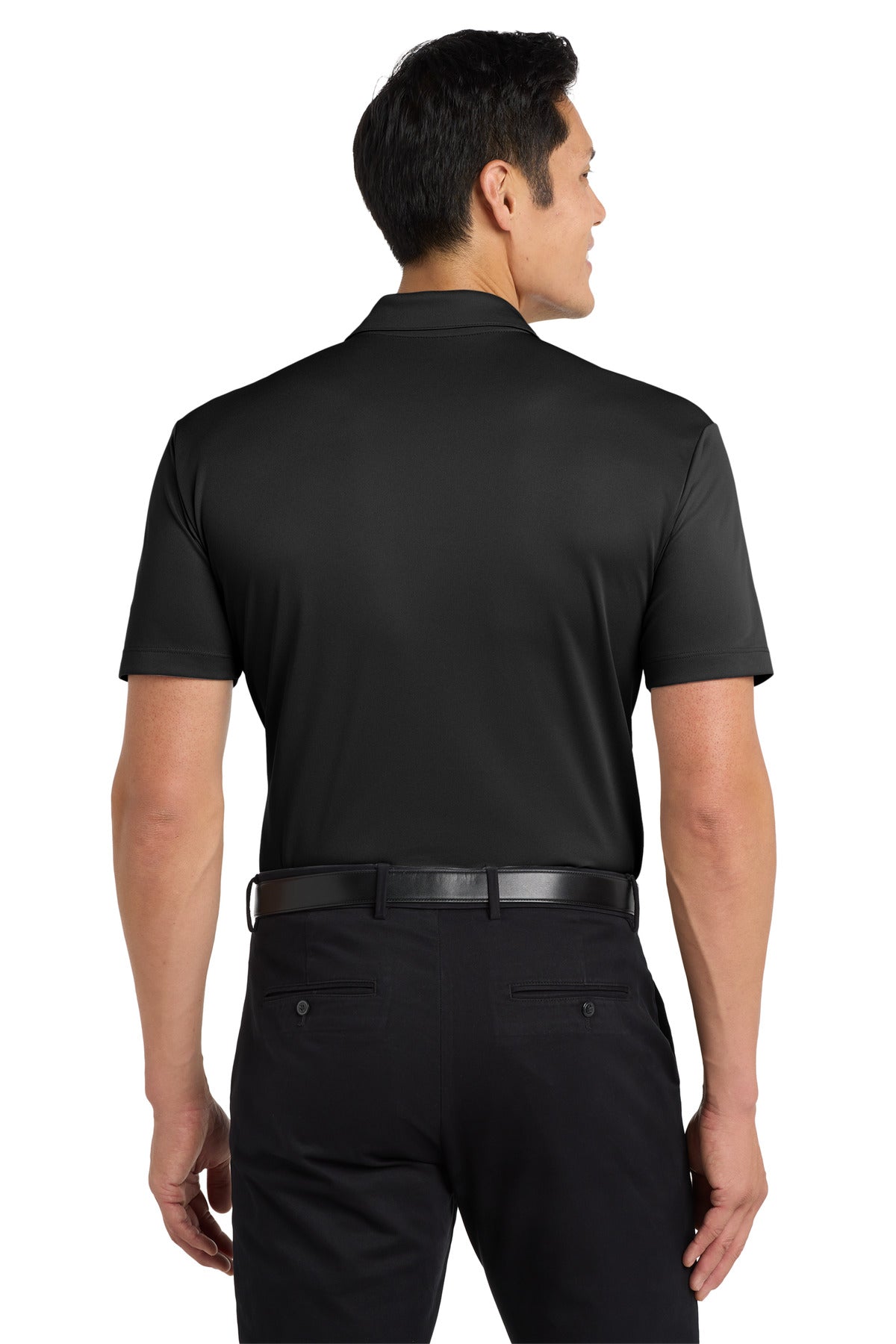 Black Port Authority Silk Touch Performance Pocket Polo. K540P