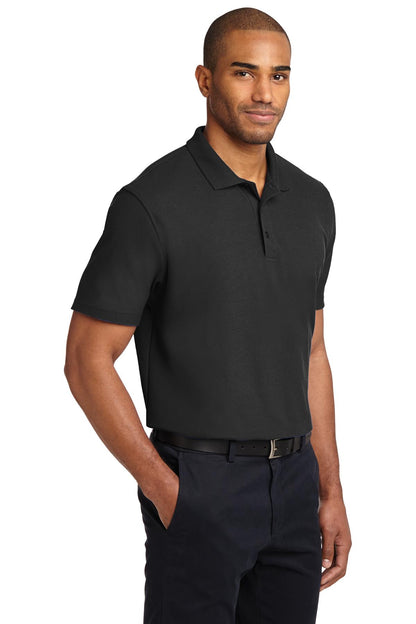 Black Port Authority Stain-Release Polo. K510