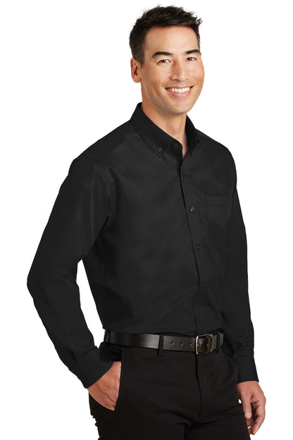 Black Port Authority SuperPro Twill Shirt. S663