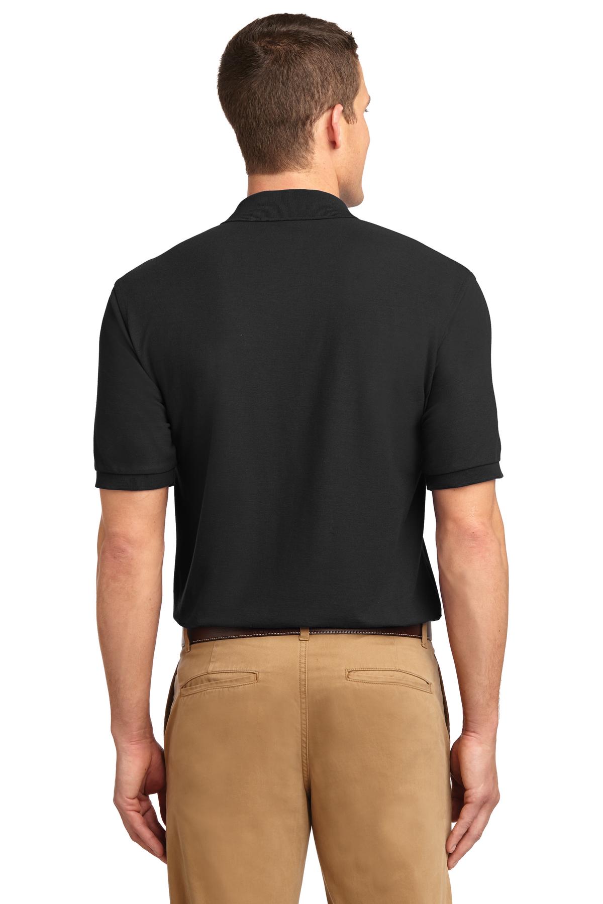 Black Port Authority Tall Silk Touch Polo. TLK500