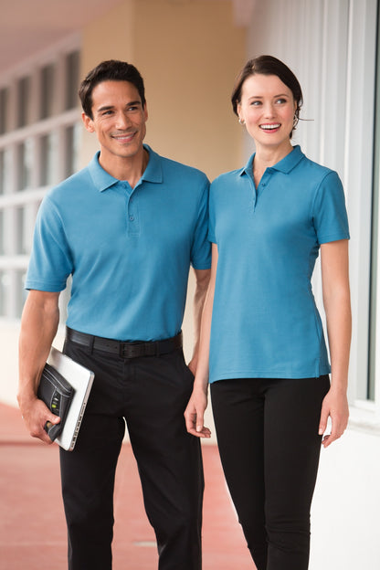 Black Port Authority Tall Stain-Release Polo. TLK510