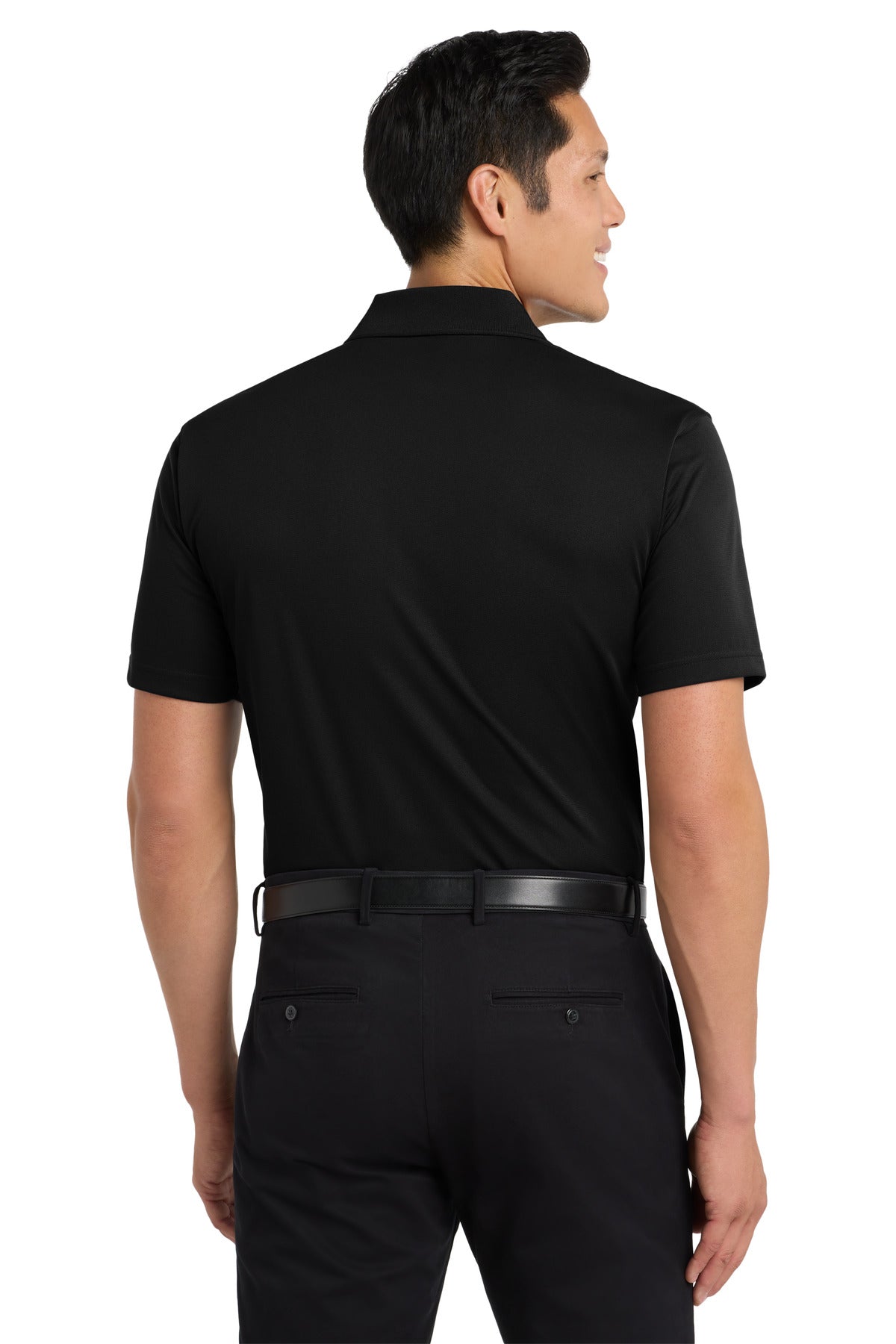 Black Port Authority Tall Tech Pique Polo. TLK527
