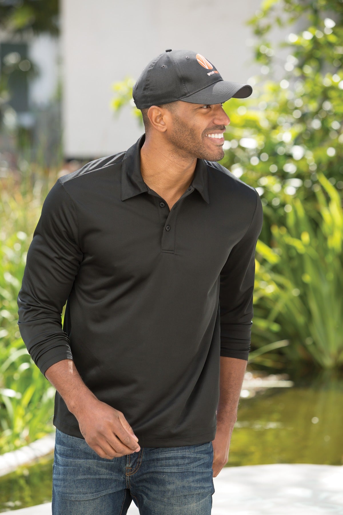 Black Port Authority Uniforming Twill Cap. C913