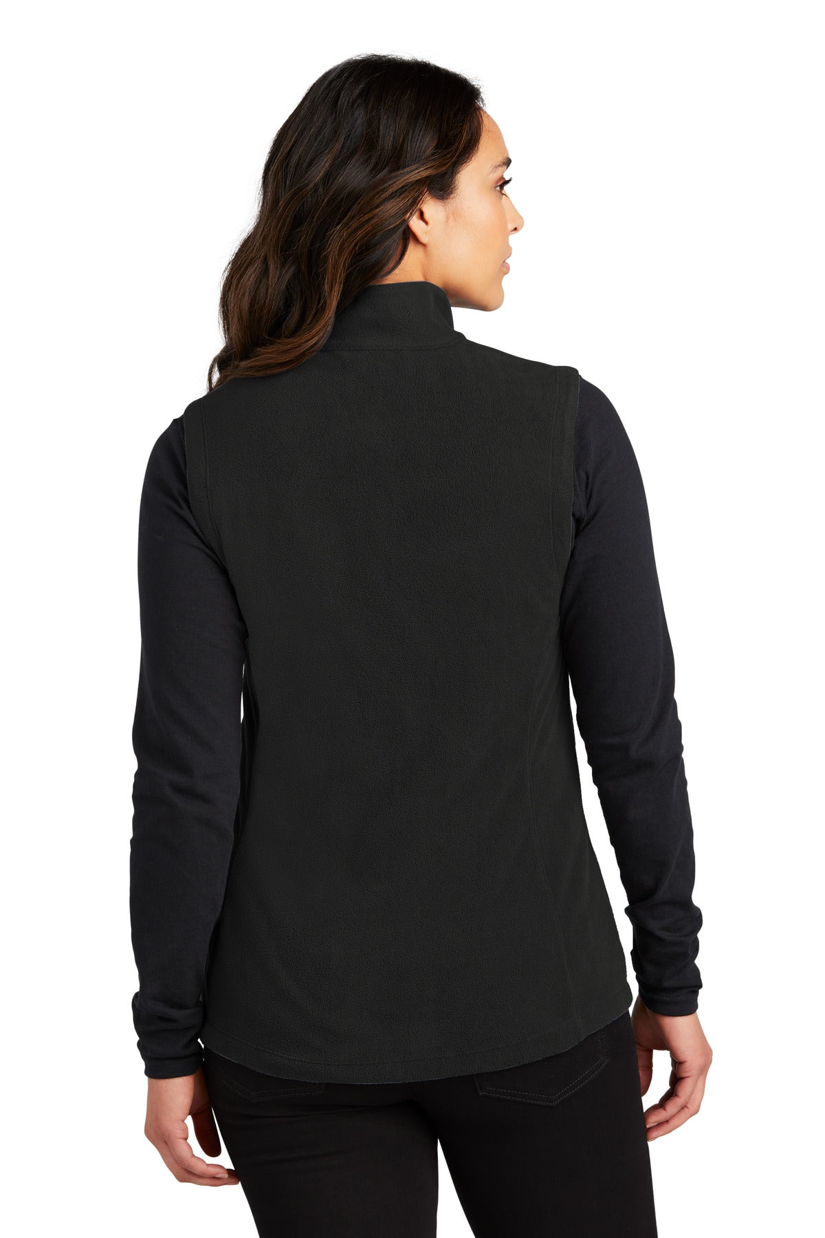 Black Port Authority Women's Accord Microfleece Vest L152