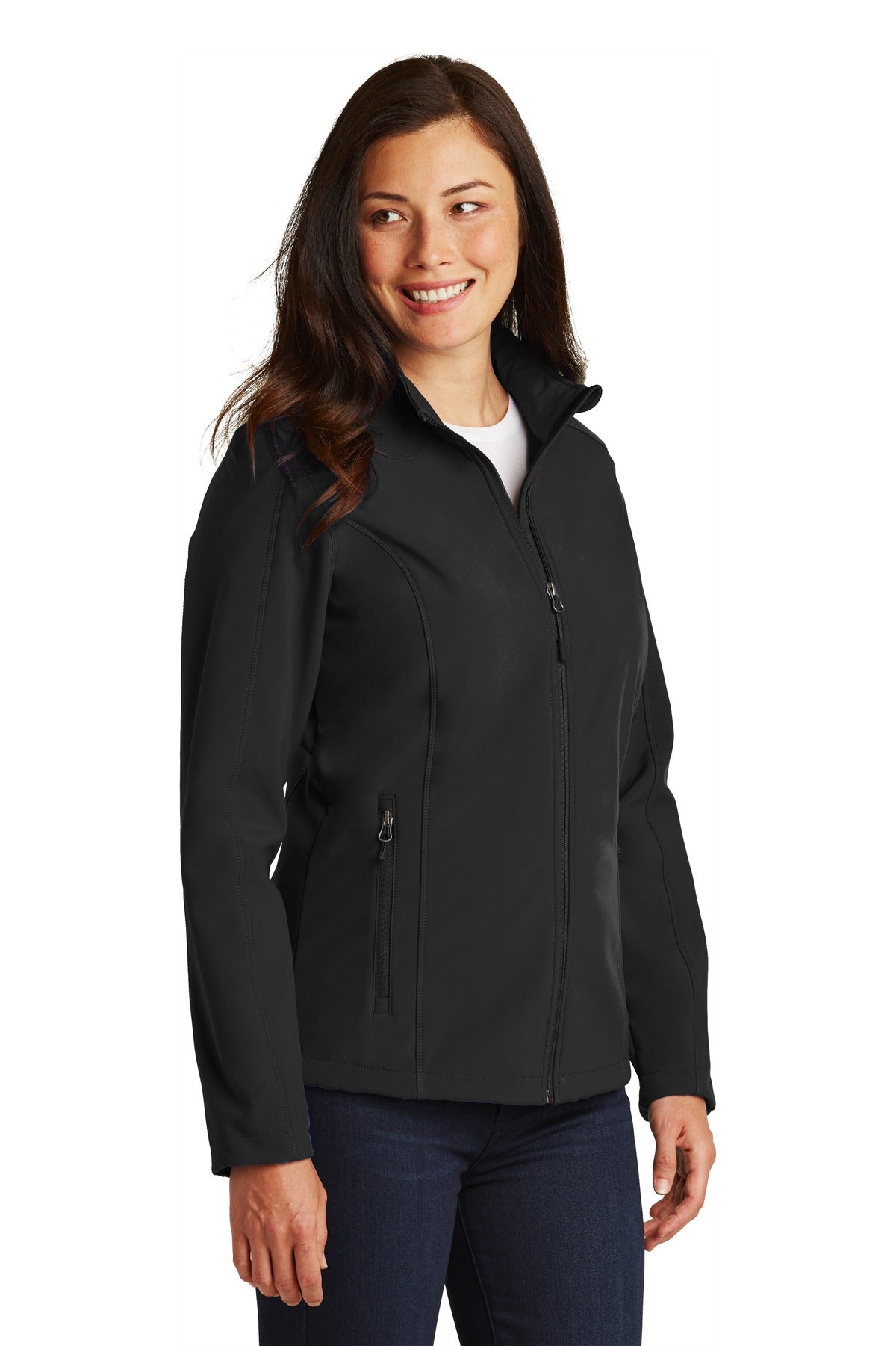 Black Port Authority Women's Core Soft Shell Jacket. L317
