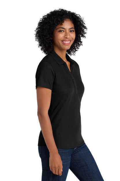 Black Port Authority Women's EZPerformance Pique Polo. LK600