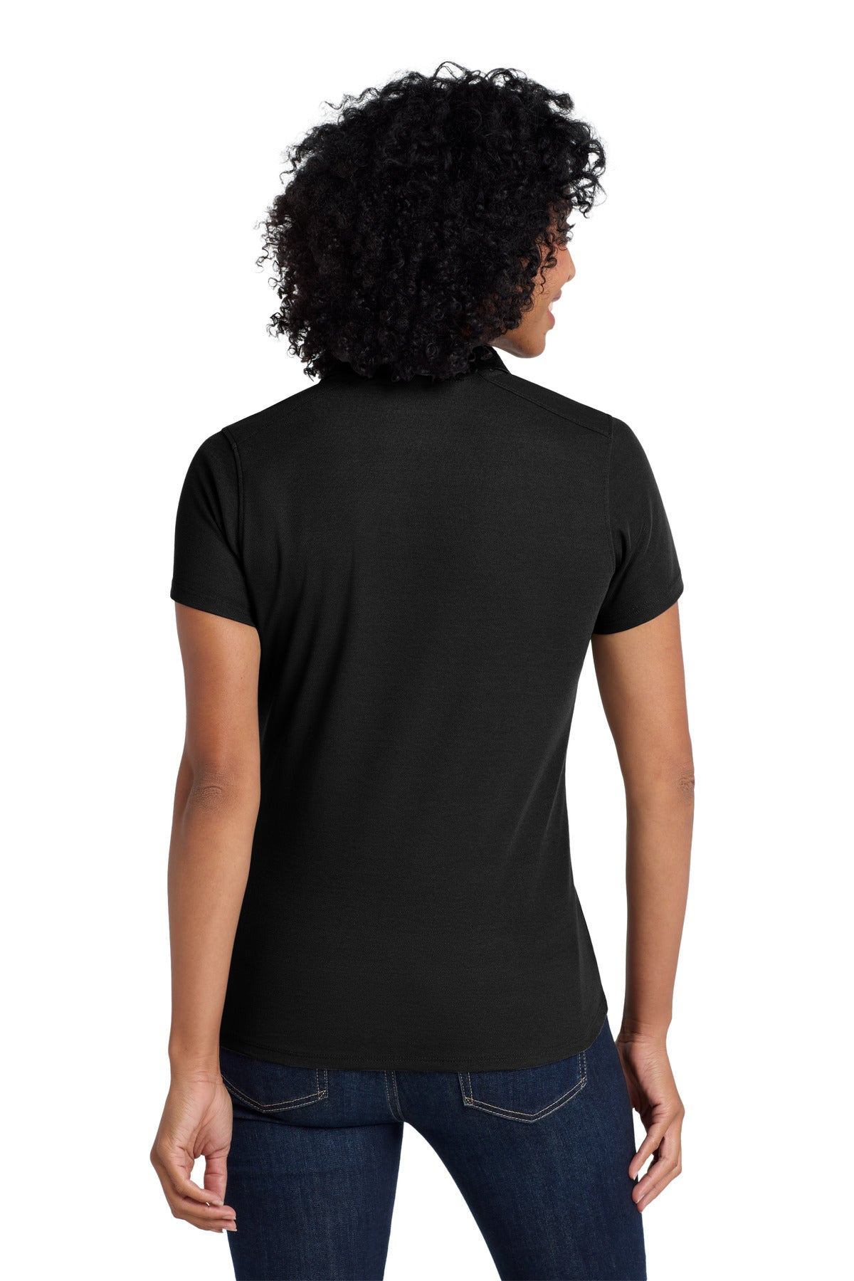 Black Port Authority Women's EZPerformance Pique Polo. LK600