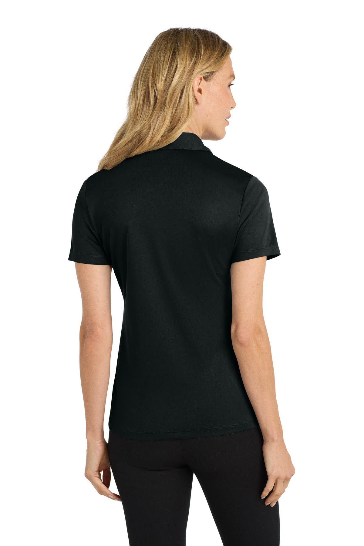 Black Port Authority Women's Silk Touch Performance Polo. L540