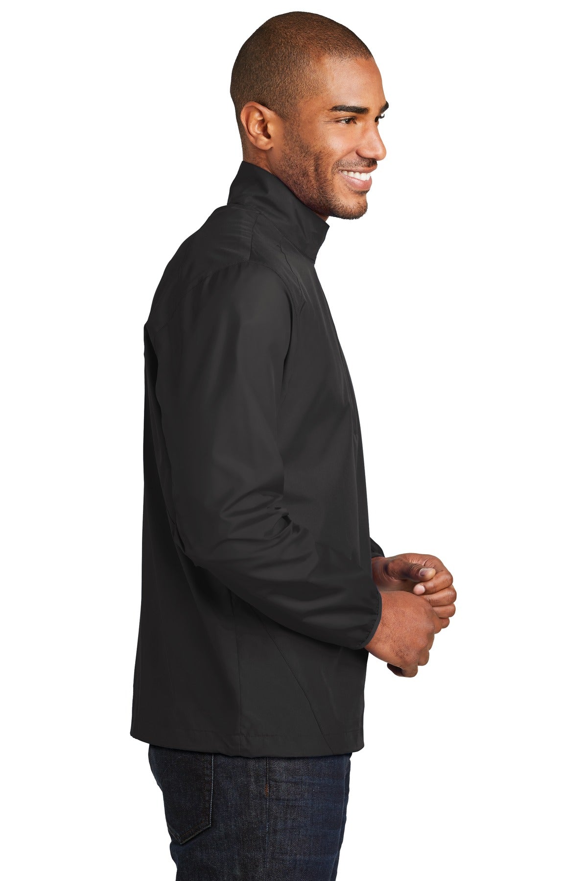 Black Port Authority Zephyr 1/2-Zip Pullover. J343