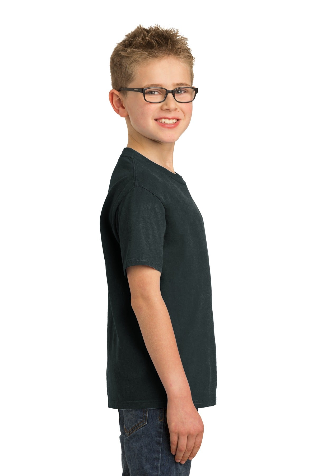 Black Port & Company Youth Beach Wash Garment-Dyed Tee. PC099Y