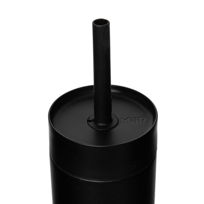 Black Powder MiiR® Sipper Straw Bottle - 16 Oz. plain