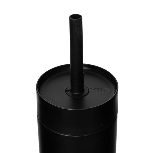 Black Powder MiiR® Sipper Straw Bottle - 16 Oz. plain