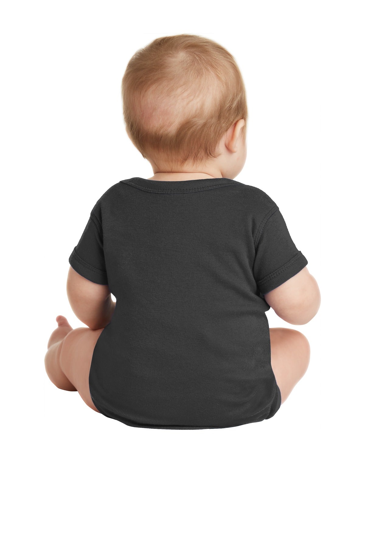 Black Rabbit Skins Infant Short Sleeve Baby Rib Bodysuit. RS4400