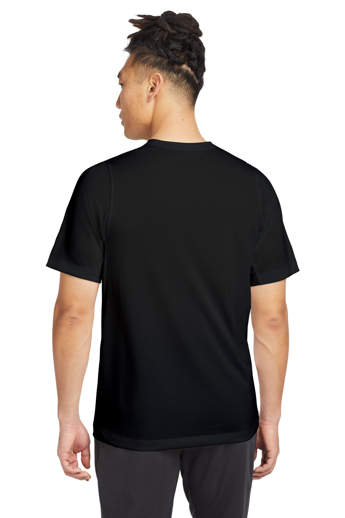 Black Solid New Era Series Performance Crew Tee. NEA200