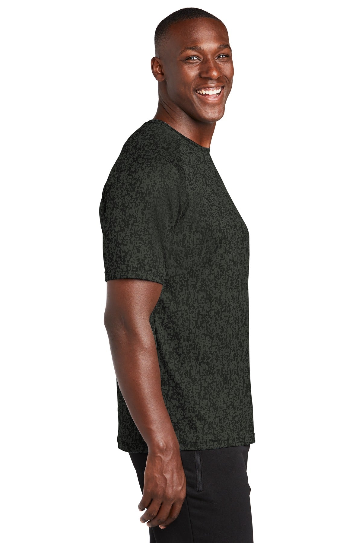 Black Sport-Tek Digi Camo Tee. ST460