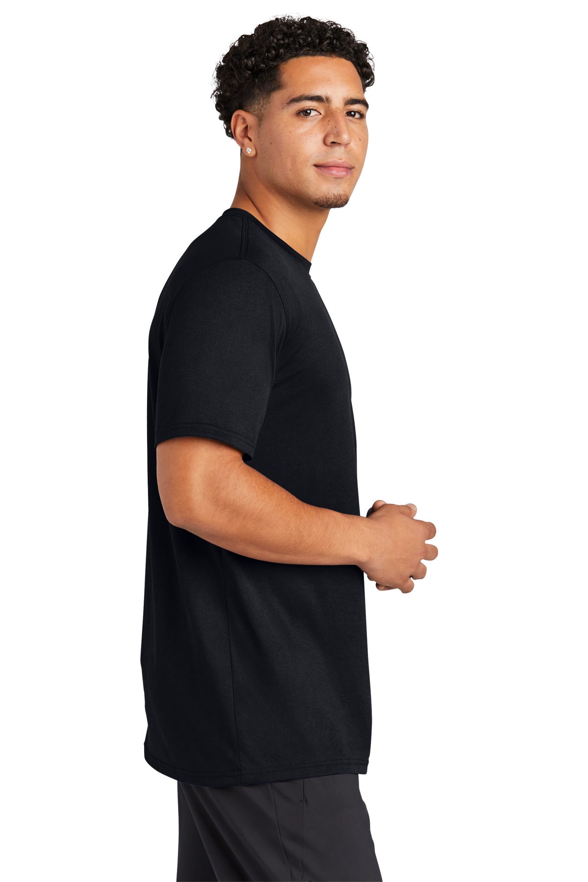 Black Sport-Tek Echo Tee ST760