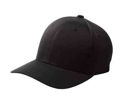 Black Sport-Tek Flexfit Performance Solid Cap. STC17