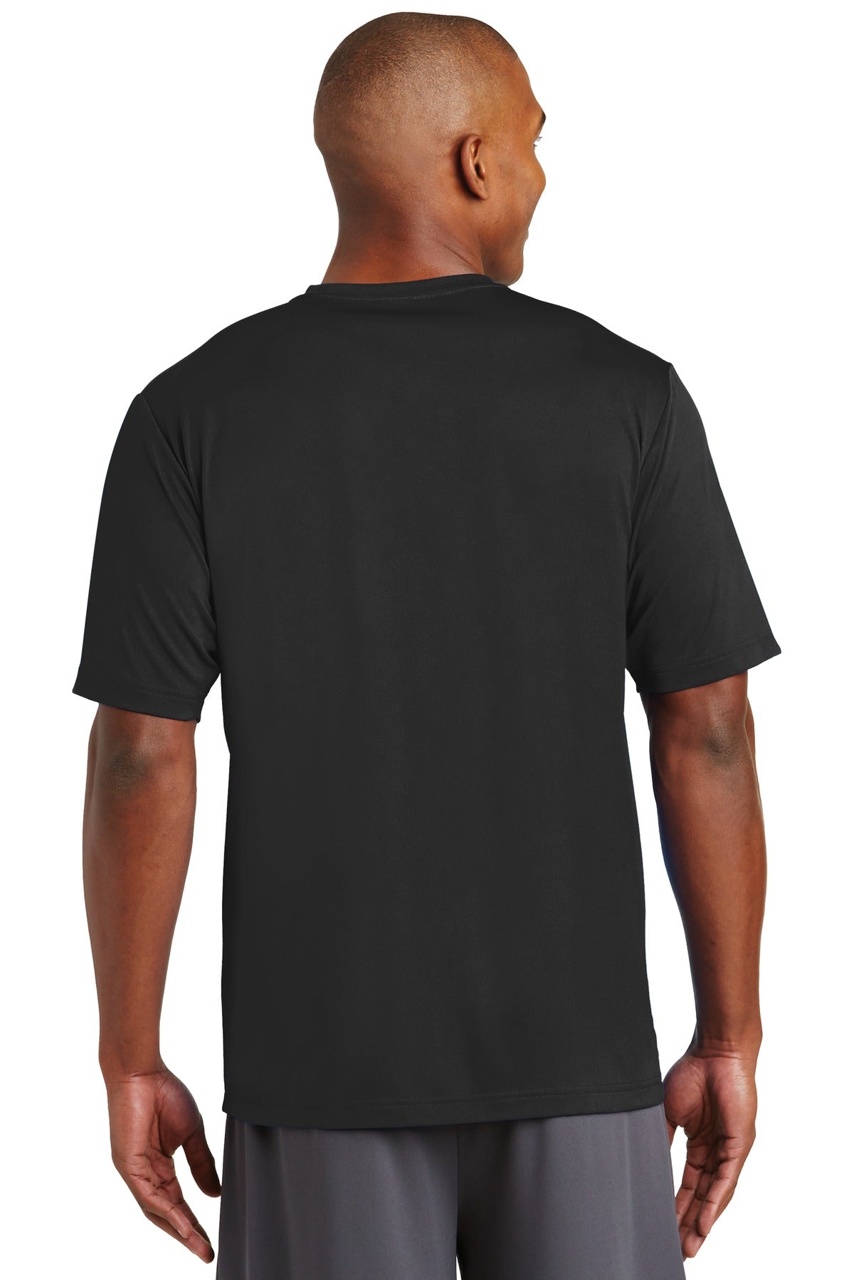 Black Sport-Tek PosiCharge Tough Tee . ST320