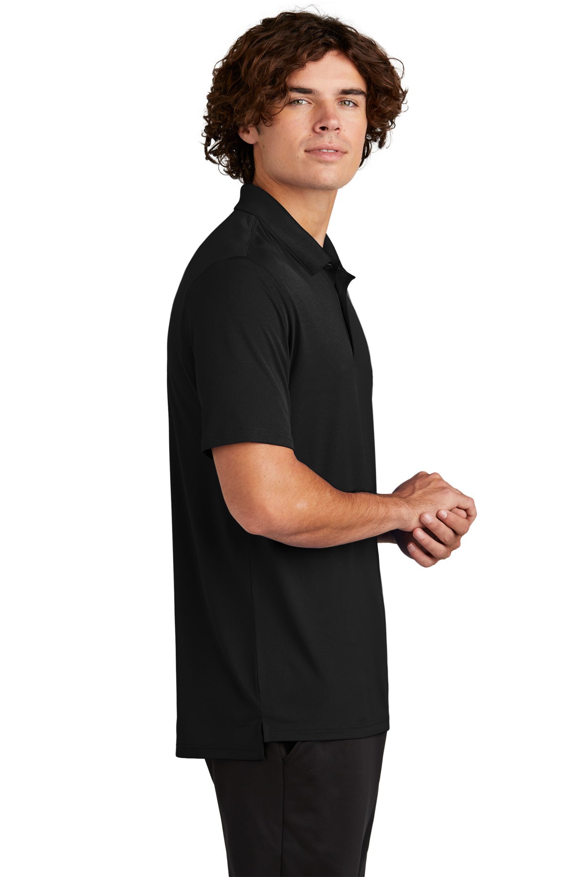 Black Sport-Tek Sideline Polo ST535
