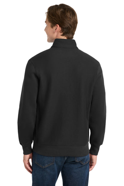Black Sport-Tek Super Heavyweight 1/4-Zip Pullover Sweatshirt. ST283
