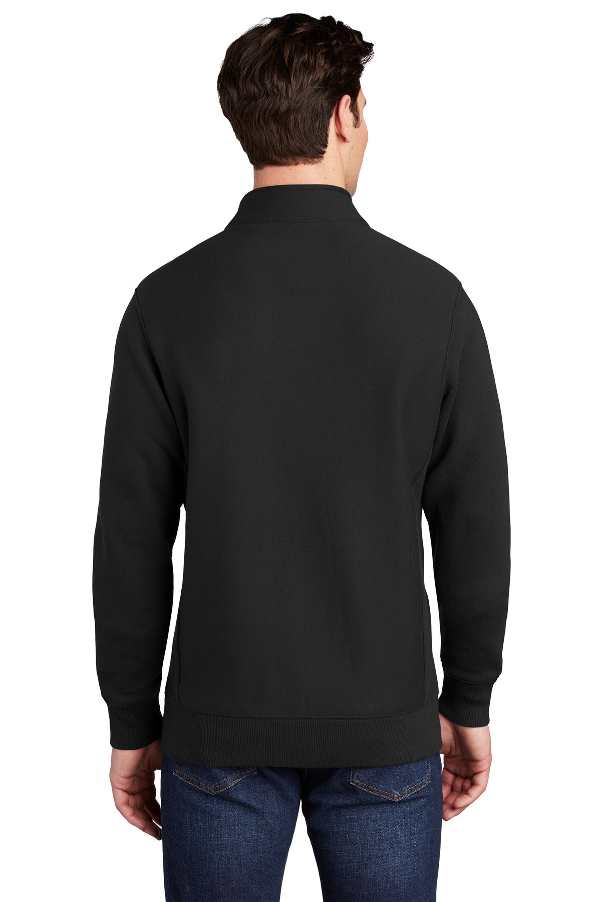 Black Sport-Tek Super Heavyweight Full-Zip Sweatshirt ST284