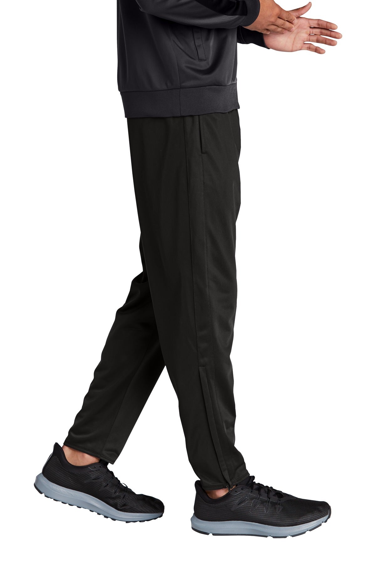 Black Sport-Tek Tricot Track Jogger. PST95