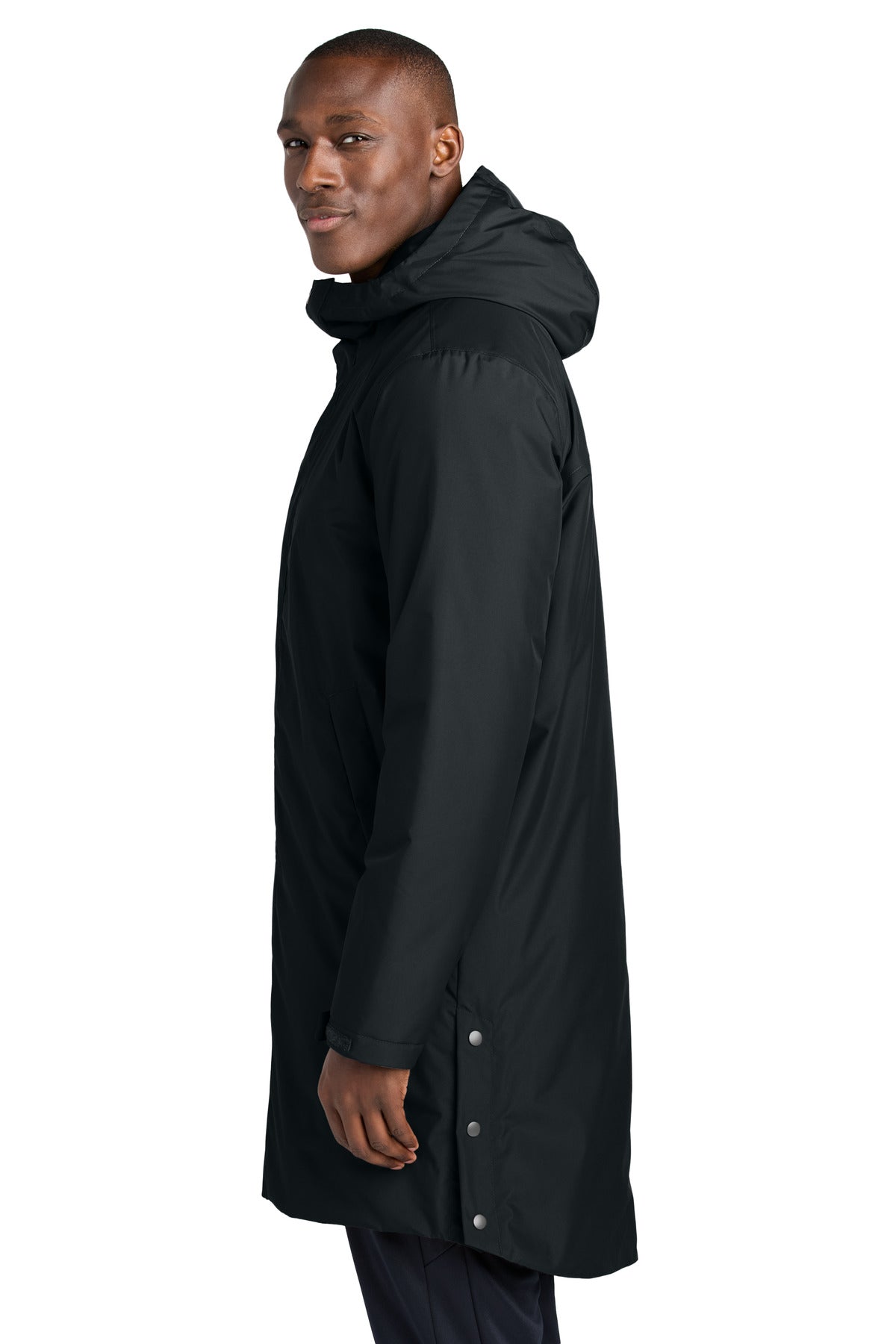 Black Sport-Tek Waterproof Insulated Sideline Parka JST55