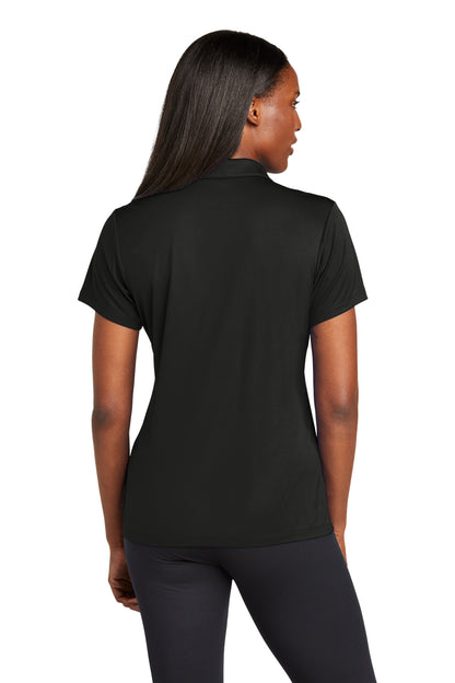 Black Sport-Tek Women's PosiCharge Re-Compete Polo LST725