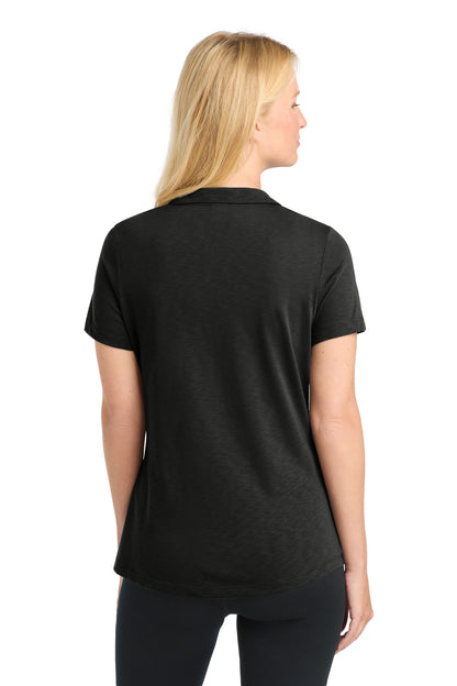 Black Sport-Tek Women's PosiCharge Strive Polo. LST530