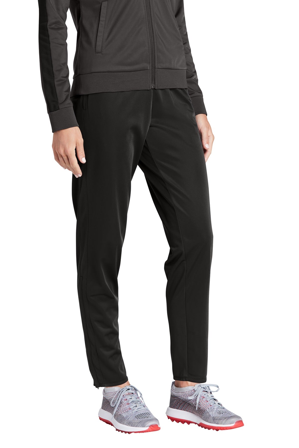 Black Sport-Tek Women's Tricot Track Jogger. LPST95