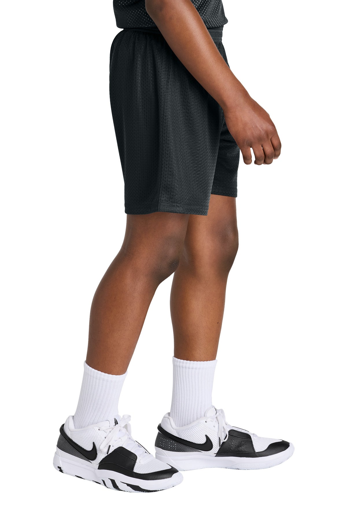 Black Sport-Tek Youth PosiCharge Mesh 5" Short YST5100