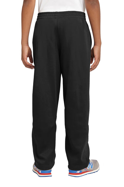 Black Sport-Tek Youth Sport-Wick Fleece Pant. YST237