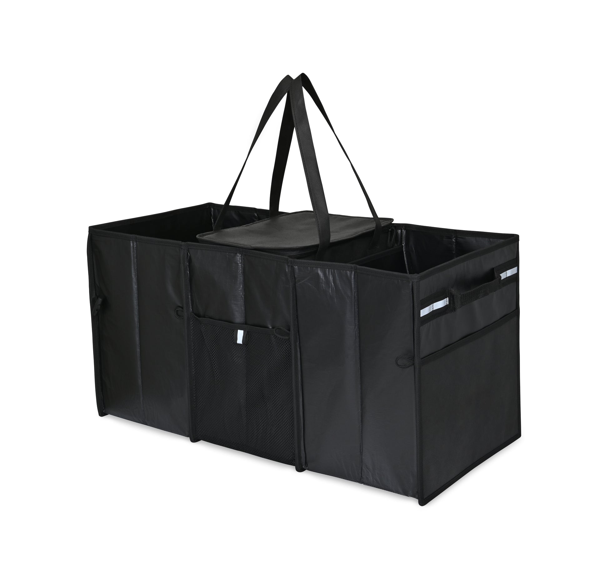 Black Structure Cargo Organizer with Cooler plain