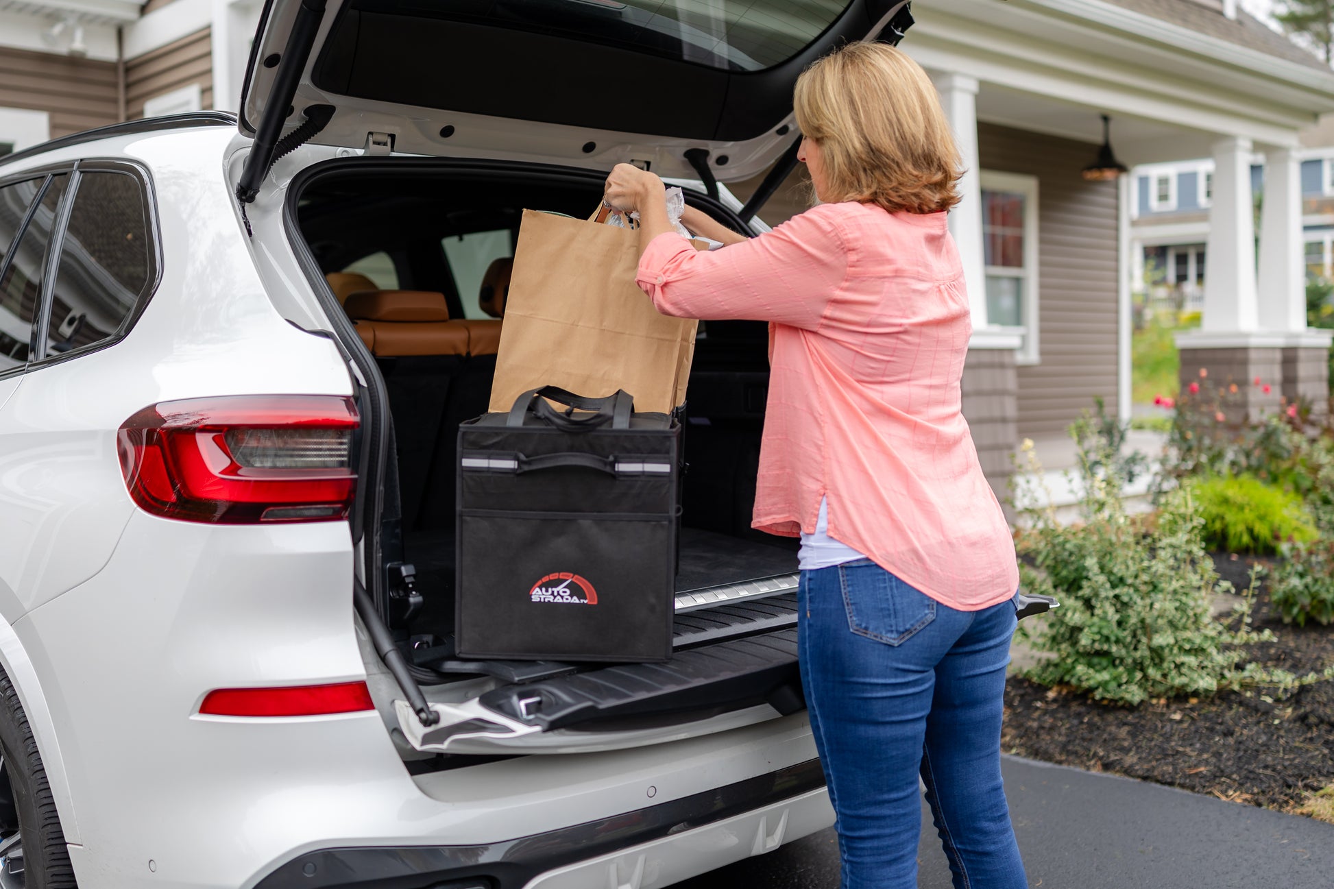 Black Structure Cargo Organizer with Cooler