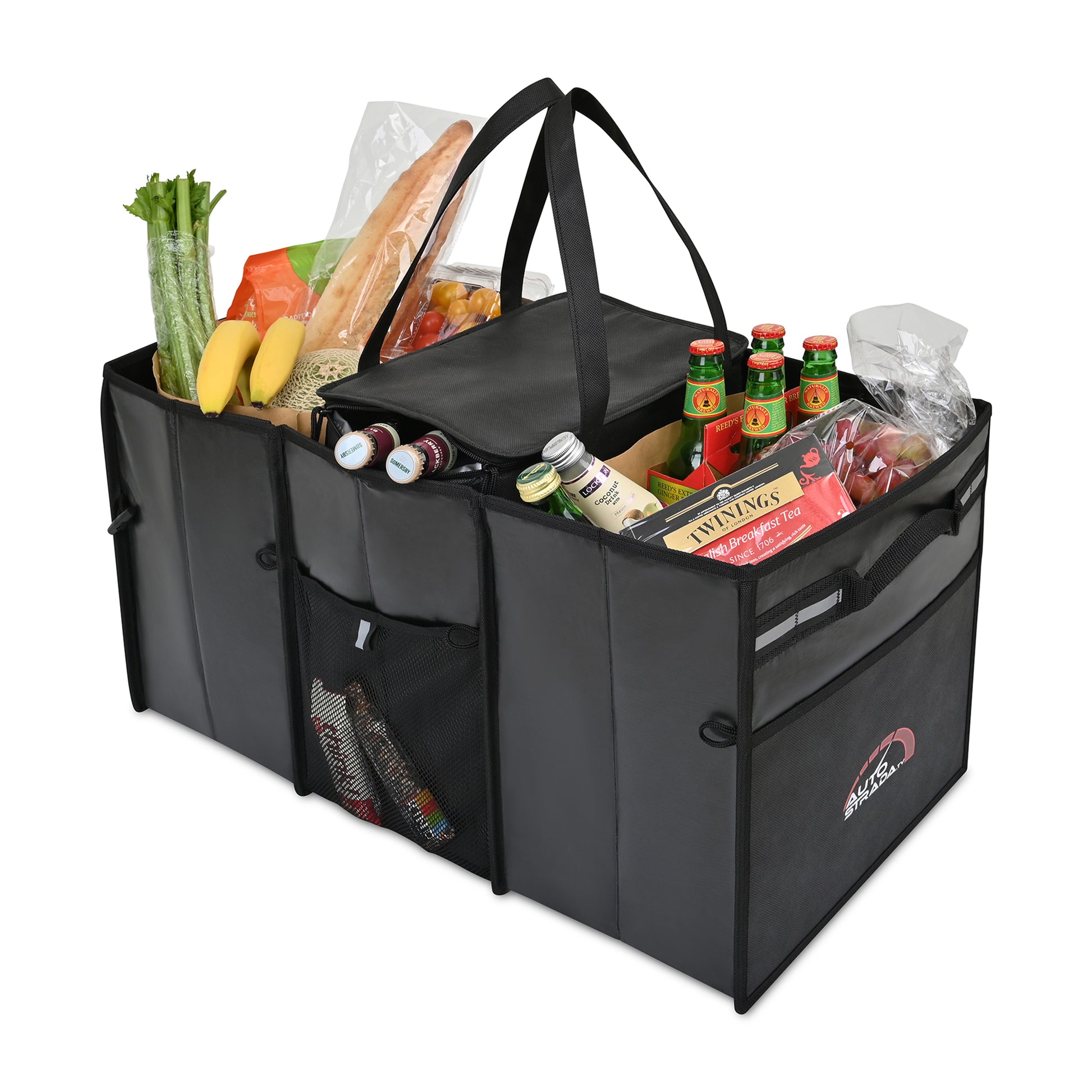 Black Structure Cargo Organizer with Cooler